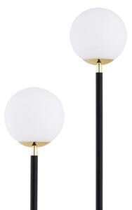 Argon 7073 - Stojací lampa FERRONE 2xE14/7W/230V černá/bílá/zlatá