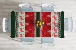 Vánoční ubrus s příměsí bavlny Minimalist Cushion Covers Merry Christmas, 140 x 180 cm