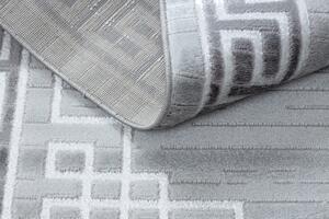 Makro Abra Moderní kusový koberec MEFE 9096 Řecký vzor šedý Rozměr: 140x190 cm