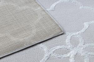 Makro Abra Moderní kusový koberec MEFE 8504 šedý / bílý Rozměr: 80x150 cm