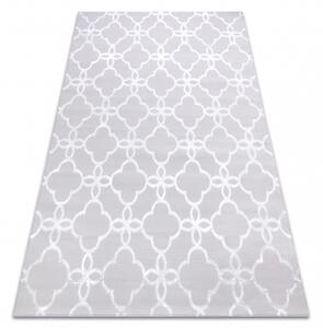 Makro Abra Moderní kusový koberec MEFE 8504 šedý / bílý Rozměr: 160x220 cm