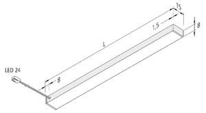 LED světlo pod skříňku Top-Stick FMK, 3 000K, 90 cm