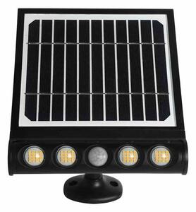LED Solární nástěnná lampa se senzorem pohybu LED/8W/3,7V 4000 mAh 4000K IP65