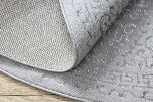 Makro Abra Kulatý kusový koberec MEFE 8373 šedý Rozměr: průměr 100 cm