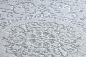 Makro Abra Kulatý kusový koberec MEFE 8373 šedý Rozměr: průměr 100 cm