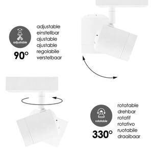 LED Stmívatelné bodové svítidlo MANU 1xGU10/5,8W/230V bílá