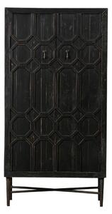 Černá skříňka z recyklovaného dřeva 75x143 cm Bequest – BePureHome
