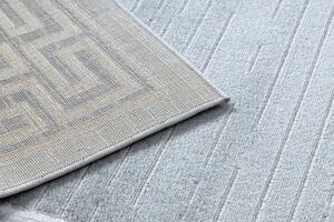 Makro Abra Moderní kusový koberec MEFE 9096 Řecký vzor šedý Rozměr: 140x190 cm