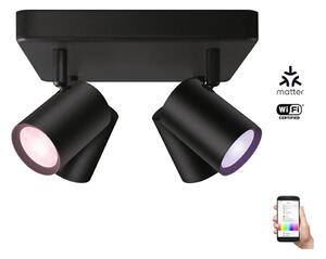 WiZ - LED RGBW Stmívatelné bodové svítidlo IMAGEO 4xGU10/4,9W/230V černá Wi-Fi