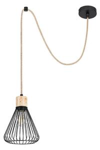 Rabalux 3148 - Lustr na lanku FARFALLE 1xE27/40W/230V černá/buk