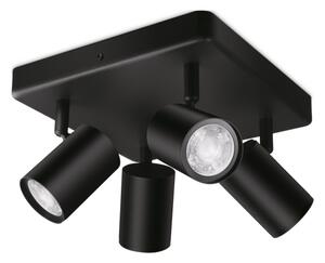 WiZ - LED RGBW Stmívatelné bodové svítidlo IMAGEO 4xGU10/4,9W/230V černá Wi-Fi