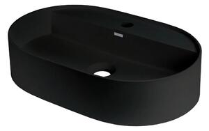 Deante CQS_NU6B - Umyvadlo na desku s otvorem SILIA 35x55 cm granit/černá
