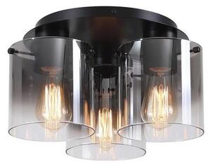 Searchlight 88911-3BK - Stropní svítidlo SWEDEN 3xE27/60W/230V pr.39 cm čer/kouř