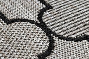 Balta Kusový koberec Sisal FLOORLUX 20607 stříbrný / černý Rozměr: 160x230 cm