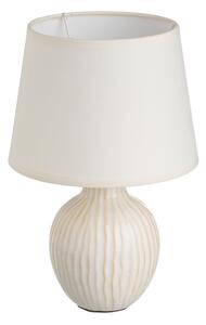Krémová keramická stolní lampa s textilním stínidlem (výška 28 cm) – Casa Selección