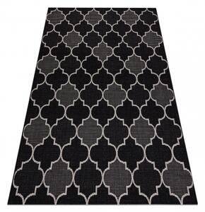 Balta Kusový koberec Sisal FLOORLUX 20607 černý / stříbrný Rozměr: 160x230 cm