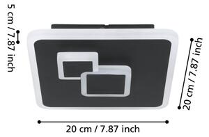 Eglo 30658 - LED Stropní svítidlo CADEGAL LED/7,8W/230V černá
