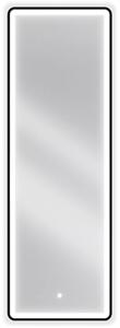 Mexen Coro koupelnové zrcadlo podsvícené 50 x 150 cm, LED 6000K, protimlhové, černý rám - 9817-050-150-611-70