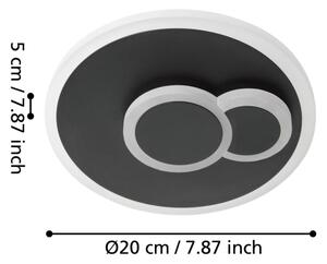 Eglo 30659 - LED Stropní svítidlo CADEGAL LED/7,8W/230V pr. 20 cm černá