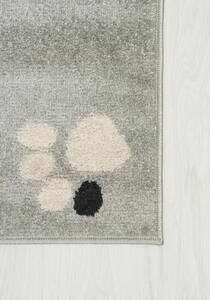 Makro Abra Dětský kusový koberec HAPPY H319A Lvíček šedý bílý Rozměr: 120x170 cm