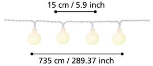 Eglo 900239 - LED Venkovní dekorační řetěz LIBISA 50xLED/0,066W/4,5V IP44