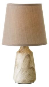 Béžová keramická stolní lampa s textilním stínidlem (výška 28 cm) – Casa Selección