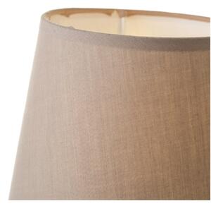 Béžová keramická stolní lampa s textilním stínidlem (výška 28 cm) – Casa Selección