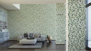 A.S. Création | Vliesová tapeta na zeď Greenery 37044-1 | 0,53 x 10,05 m | zelená, bílá