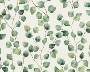A.S. Création | Vliesová tapeta na zeď Greenery 37044-1 | 0,53 x 10,05 m | zelená, bílá