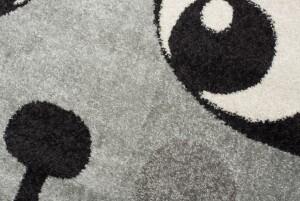 Makro Abra Kulatý dětský koberec HAPPY E673A Medvídek šedý Rozměr: průměr 120 cm