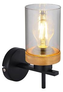 Globo 15557W - Nástěnná lampa FINCA 1xE27/40W/230V kov/dřevo