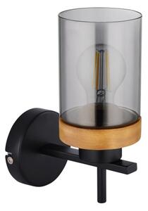 Globo 15557W - Nástěnná lampa FINCA 1xE27/40W/230V kov/dřevo