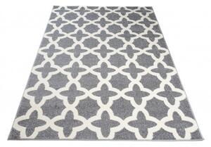 Makro Abra Moderní kusový koberec MAROKO L887A šedý / bílý Rozměr: 300x400 cm