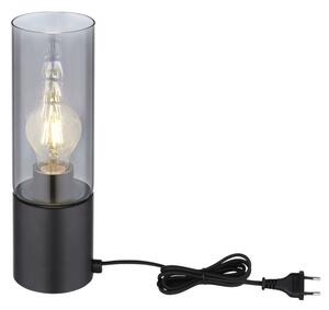 Globo 21000TB - Dotyková stolní lampa ANNIKA 1xE27/25W/230V pr. 9 cm černá