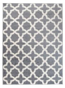 Makro Abra Moderní kusový koberec MAROKO L887A šedý / bílý Rozměr: 140x190 cm