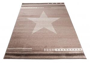 Makro Abra Moderní kusový koberec MAROKO L916A Hvězda tmavě béžový Rozměr: 120x170 cm