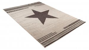 Makro Abra Moderní kusový koberec MAROKO L916C Hvězda krémový Rozměr: 140x190 cm
