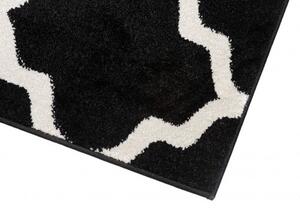 Makro Abra Moderní kusový koberec MAROKO K082A černý bílý Rozměr: 140x190 cm