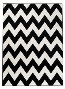 Makro Abra Moderní kusový koberec MAROKO L891A Cik Cak černý bílý Rozměr: 60x100 cm