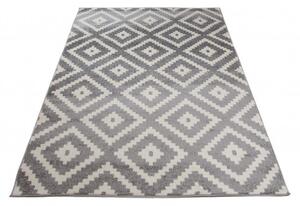 Makro Abra Moderní kusový koberec MAROKO L885A šedý bílý Rozměr: 80x150 cm