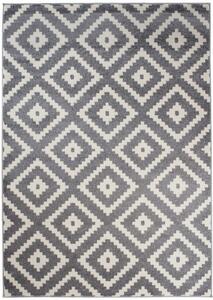 Makro Abra Moderní kusový koberec MAROKO L885A šedý bílý Rozměr: 60x100 cm