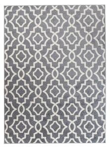Makro Abra Moderní kusový koberec MAROKO L894A šedý bílý Rozměr: 80x150 cm