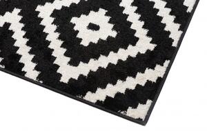 Makro Abra Moderní kusový koberec MAROKO L885A černý bílý Rozměr: 140x190 cm