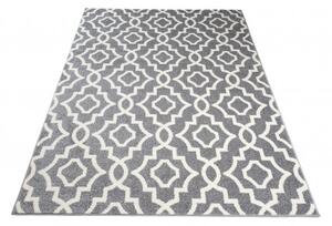 Makro Abra Moderní kusový koberec MAROKO L894A šedý bílý Rozměr: 120x170 cm