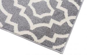 Makro Abra Moderní kusový koberec MAROKO L894A šedý bílý Rozměr: 80x150 cm