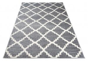 Makro Abra Moderní kusový koberec MAROKO L890A šedý / bílý Rozměr: 200x290 cm