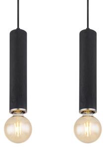 Globo 15499-4H - Lustr na lanku MARION 4xE27/60W/230V černé dřevo