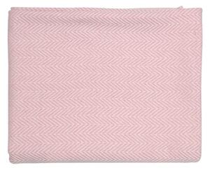 Růžová bavlněná dětská deka Kindsgut Baby, 95 x 115 cm