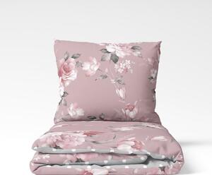 Růžové bavlněné povlečení na dvoulůžko Bonami Selection Belle, 200 x 200 cm