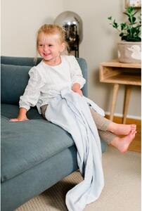 Šedá bavlněná dětská deka Kindsgut Baby, 95 x 115 cm